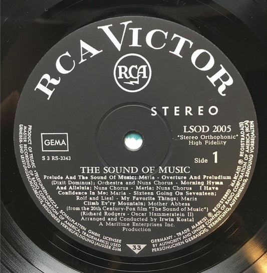 Julie Andrews, Christopher Plummer, Irwin Kostal : The Sound Of Music (An Original Soundtrack Recording) (LP, Album, Gat)