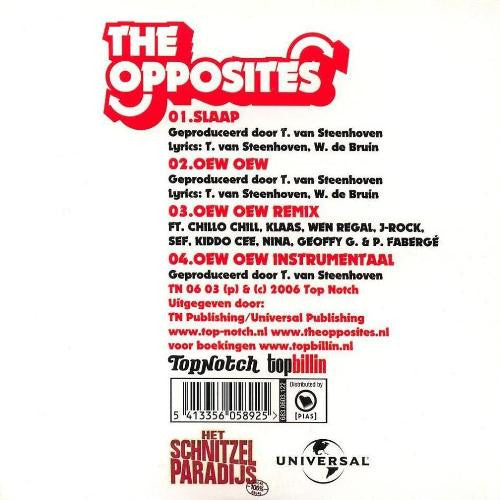 The Opposites : Slaap / Oew Oew (CD, Single, Car)