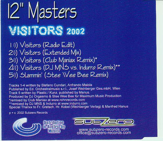 12" Masters : Visitors 2002 (CD, Maxi)