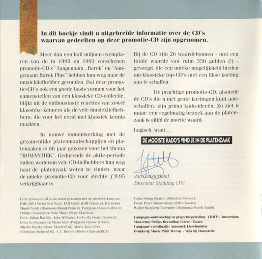 Various : Aangenaam... Romantiek (CD, Album, Comp)