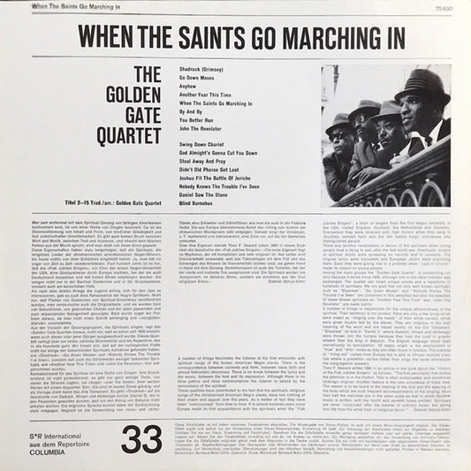 The Golden Gate Quartet : When The Saints Go Marching In (LP, Comp)