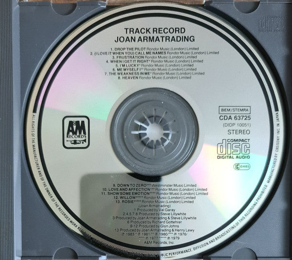 Joan Armatrading : Track Record (CD, Comp)