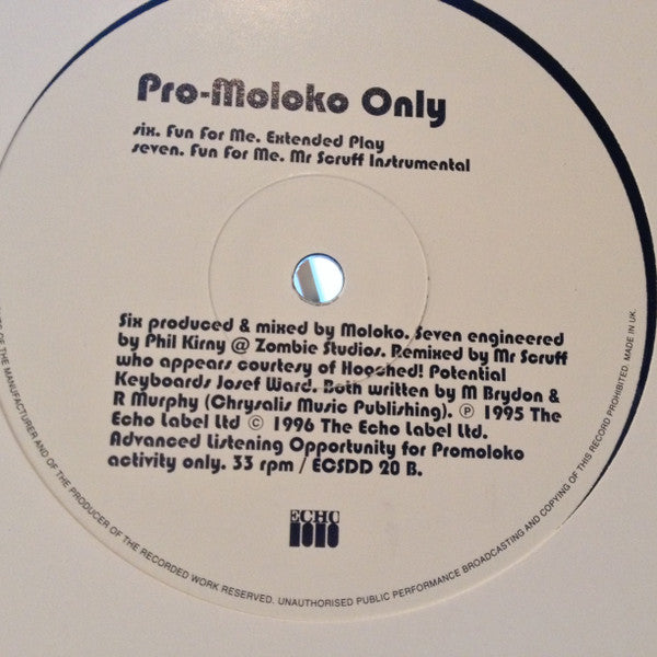 Moloko : Fun For Me (Part Two) (12", Promo)