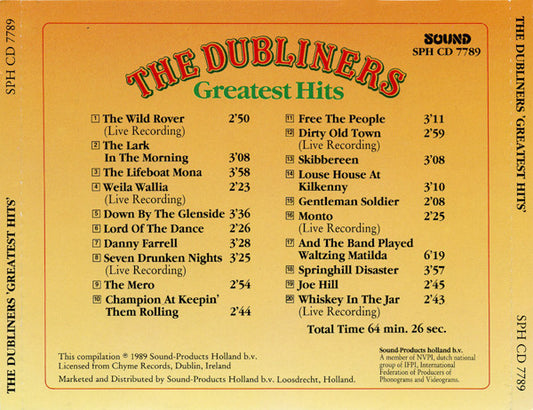 The Dubliners : Greatest Hits (CD, Comp)
