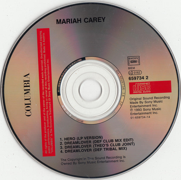 Mariah Carey : Hero (CD, Maxi)
