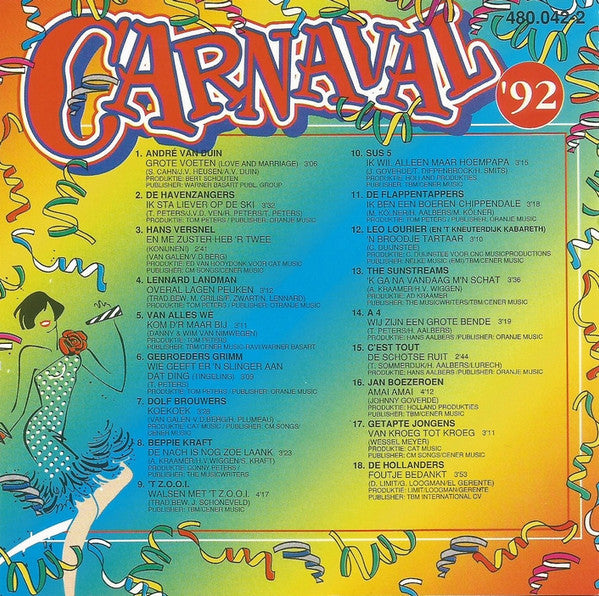 Various : Carnaval '92 (CD, Comp)
