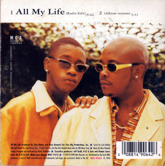 K-Ci & JoJo : All My Life (CD, Single, Car)