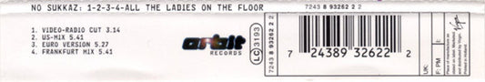 No Sukkaz : 1-2-3-4 All The Ladies On The Floor (CD, Maxi)