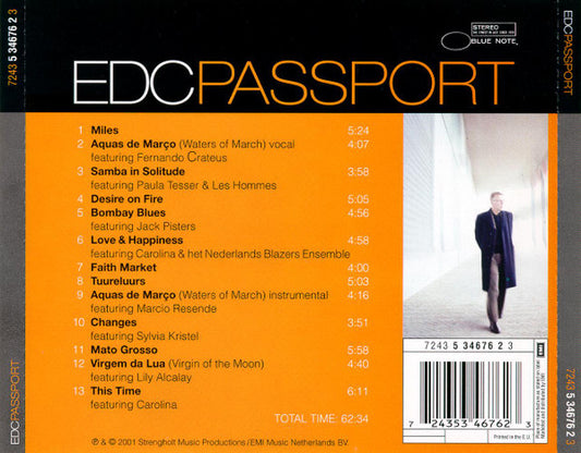 Eddy De Clercq : Passport (CD, Album)