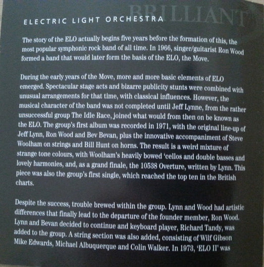 Electric Light Orchestra Part II : In Concert (CD, Album)