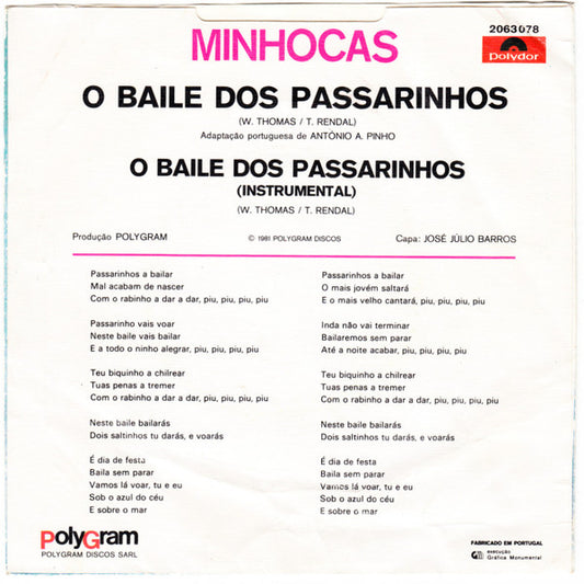 Minhocas : O Baile Dos Passarinhos (7", Single)
