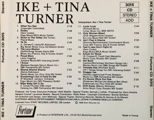 Ike & Tina Turner : Fortune (CD, Comp)