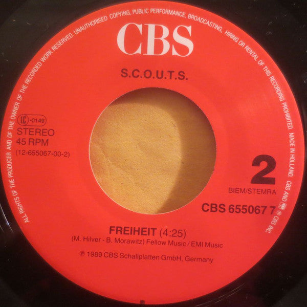 S.C.O.U.T.S. : Alles Ist Relativ / Freiheit (7")