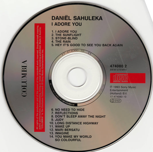 Daniel Sahuleka : I Adore You (CD, Album)