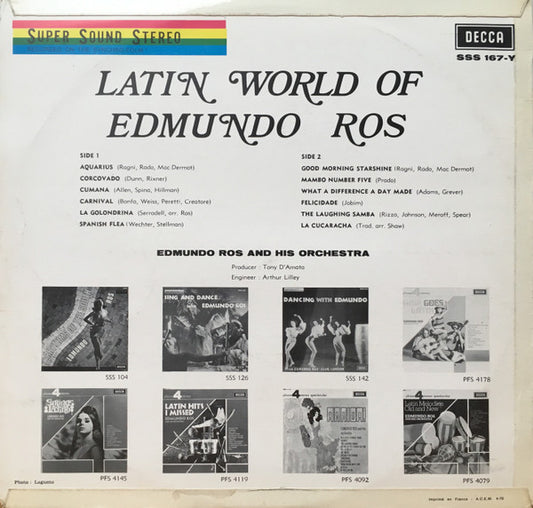 Edmundo Ros & His Orchestra : The Latin World Of Edmundo Ros (LP, Comp)