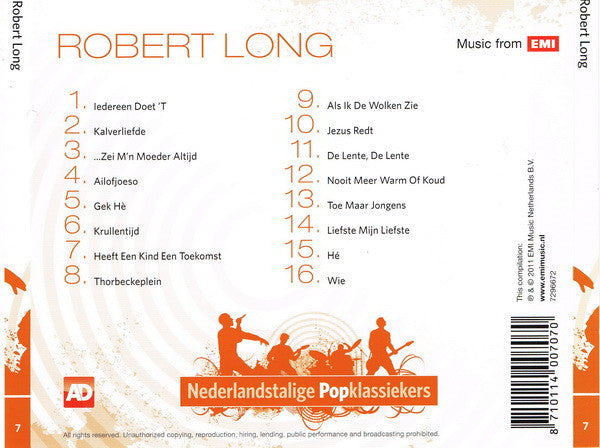 Robert Long : Nederlandstalige Popklassiekers (CD, Comp)