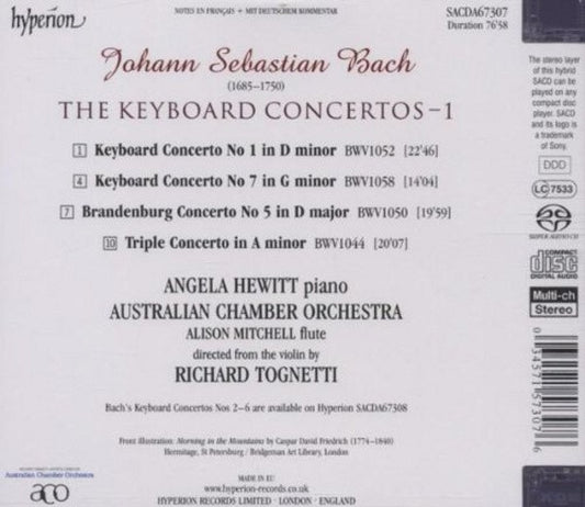 Johann Sebastian Bach / Angela Hewitt, Australian Chamber Orchestra : The Keyboard Concertos - 1 (SACD, Hybrid, Multichannel, Album)