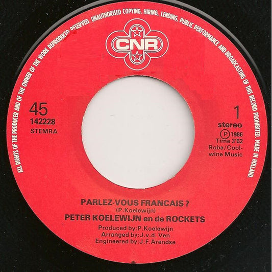 Peter Koelewijn & Zijn Rockets : Parlez-vous Français? (7", Single)