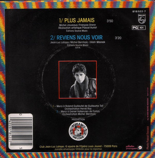 Jean-Luc Lahaye : Plus Jamais (7", Single)