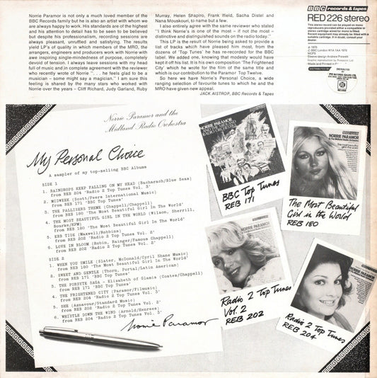 Norrie Paramor & The Midland Radio Orchestra : My Personal Choice (LP, Smplr)