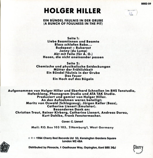 Holger Hiller : Ein Bündel Fäulnis In Der Grube (LP, Album)