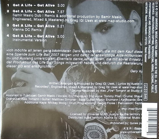 Eric Papilaya : Get A Life - Get Alive (CD, Maxi)