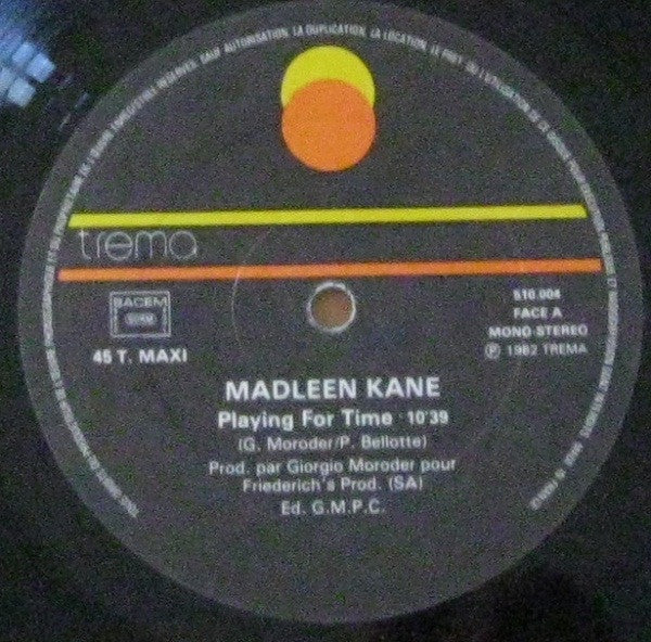 Madleen Kane : Playing For Time (12")