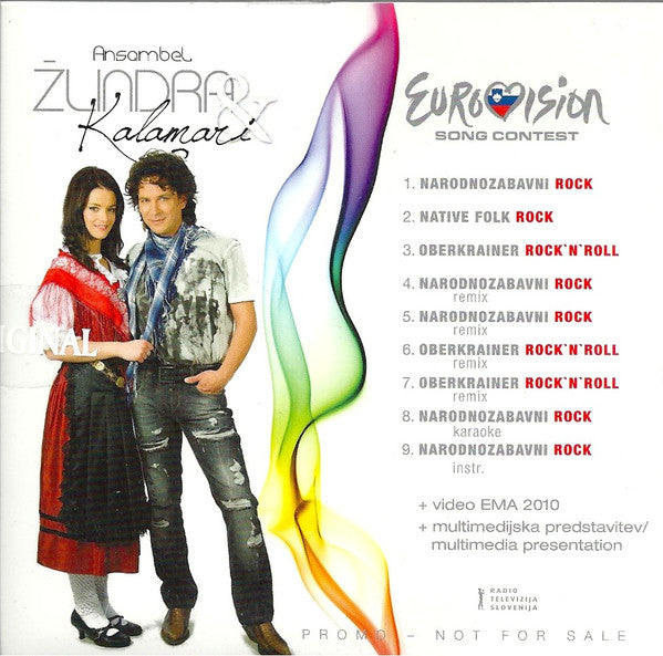 Ansambel Roka Žlindre & Kalamari : Narodnozabavni Rock (CD-ROM, Maxi, Promo)