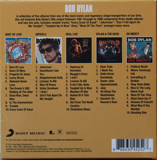 Bob Dylan : Original Album Classics (5xCD, Album, RE + Box, Comp)