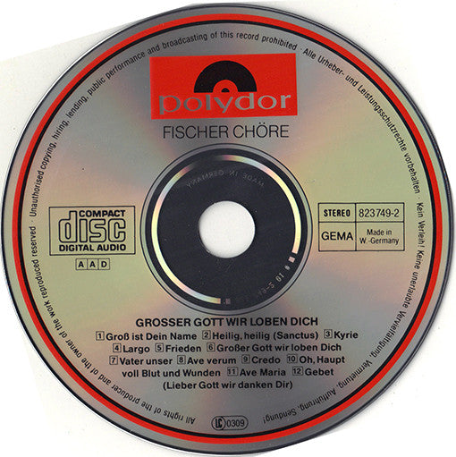 Fischer Chöre : Großer Gott, Wir Loben Dich (CD, Album, RE)