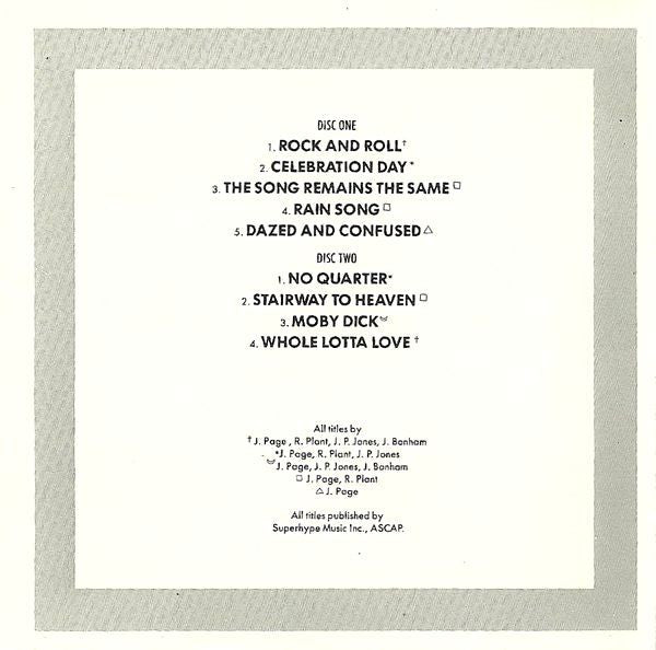 Led Zeppelin : The Soundtrack From The Film The Song Remains The Same (2xCD, Album, RE)