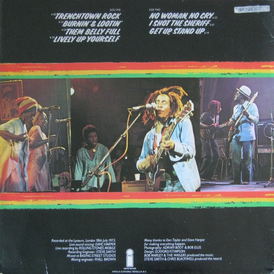 Bob Marley & The Wailers : Live! (LP, Album)