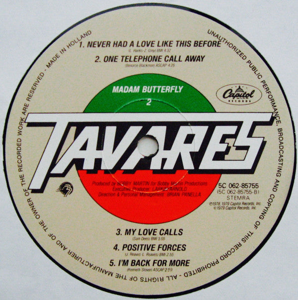 Tavares : Madam Butterfly (LP, Album)