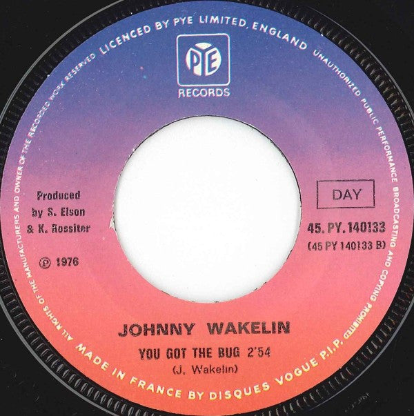 Johnny Wakelin : In Zaïre (7", Single)