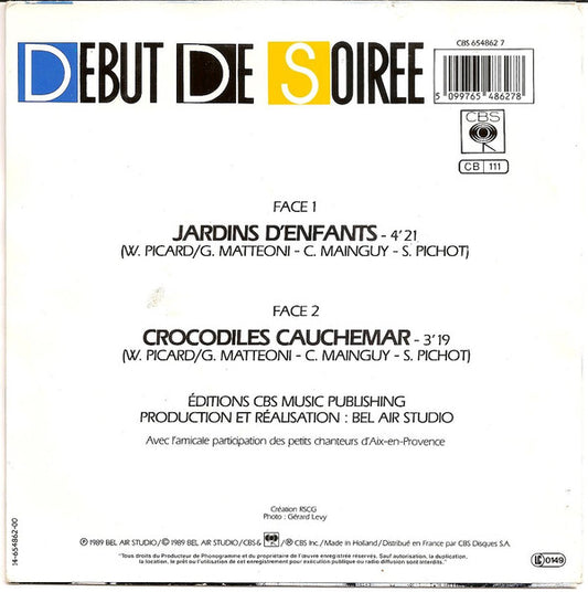 Début De Soirée : Jardins D'enfants (7", Single)