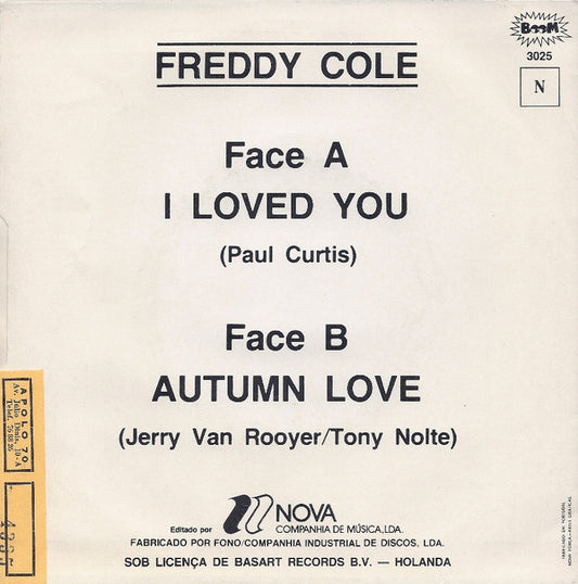 Freddy Cole : I Loved You / Autumn Love (7", Single)
