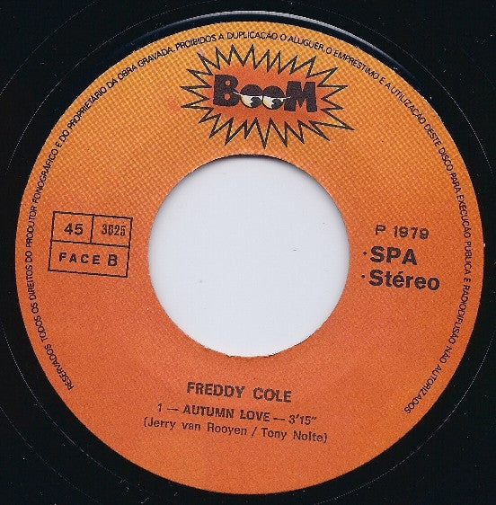 Freddy Cole : I Loved You / Autumn Love (7", Single)