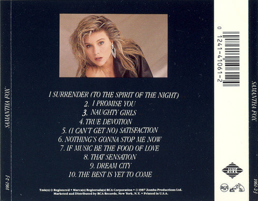 Samantha Fox : Samantha Fox (CD, Album)