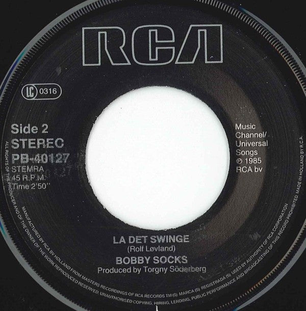 Bobbysocks : Let It Swing (7", Single)