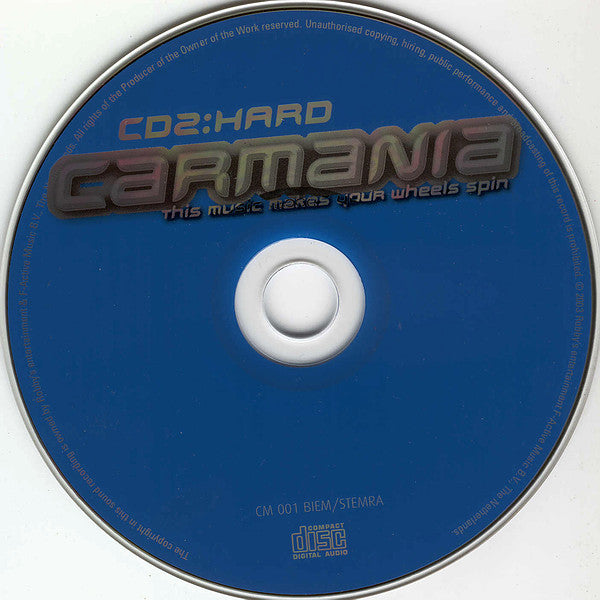 Various : Carmania: This Music Makes Your Wheels Spin (2xCD, Comp, Mixed)