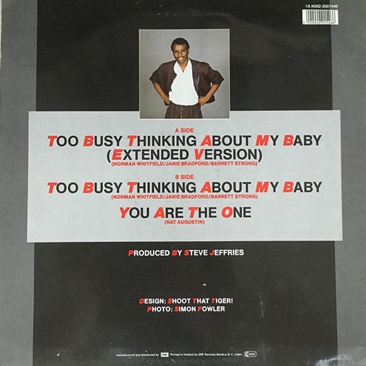 Nat Augustin : Too Busy Thinking About My Baby (12", Maxi)