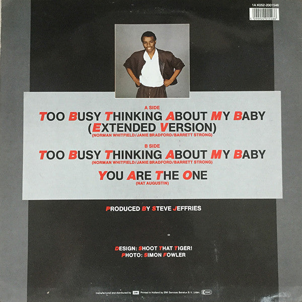 Nat Augustin : Too Busy Thinking About My Baby (12", Maxi)