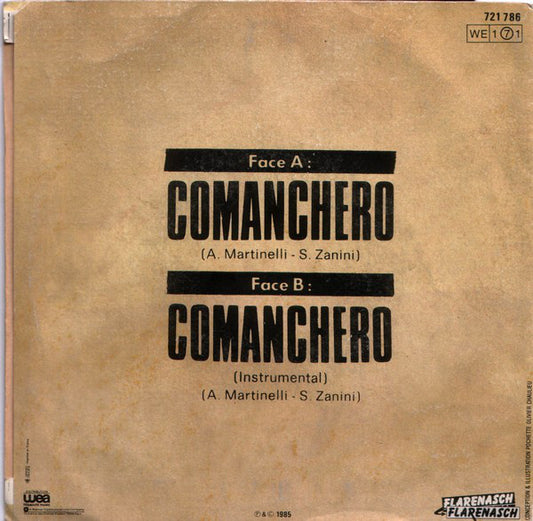 Raggio Di Luna : Comanchero (7", Single)