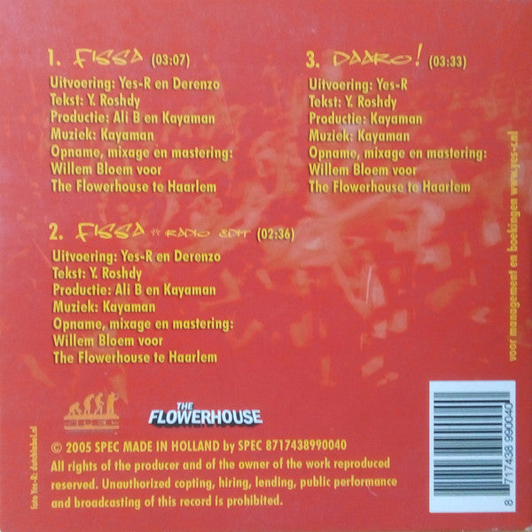 Yes-R Feat. Derenzo : Fissa (CD, Single)