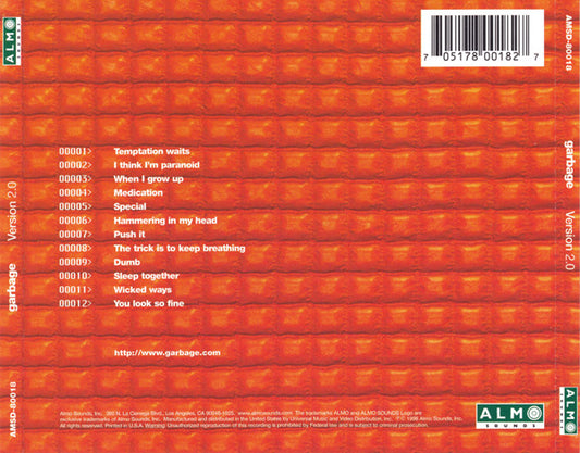 Garbage : Version 2.0 (CD, Album, RP)