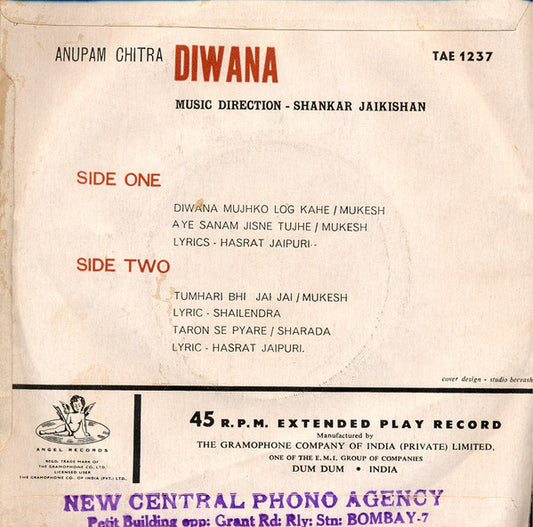 Shankar-Jaikishan : Diwana (7", EP)