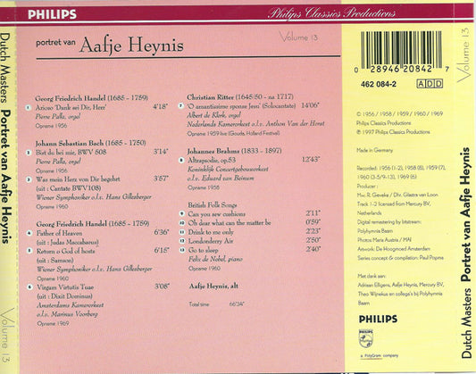 Aafje Heynis : Portret Van Aafje Heynis (CD, Comp, Mono)