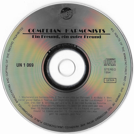 Comedian Harmonists : Ein Freund, Ein Guter Freund (CD, Comp)