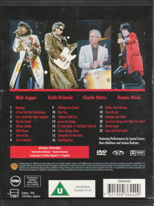 The Rolling Stones : Bridges To Babylon Tour '97 - 98 (DVD-V, PAL, Reg)