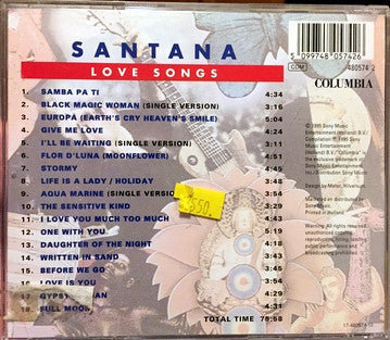 Santana : Love Songs (CD, Comp)